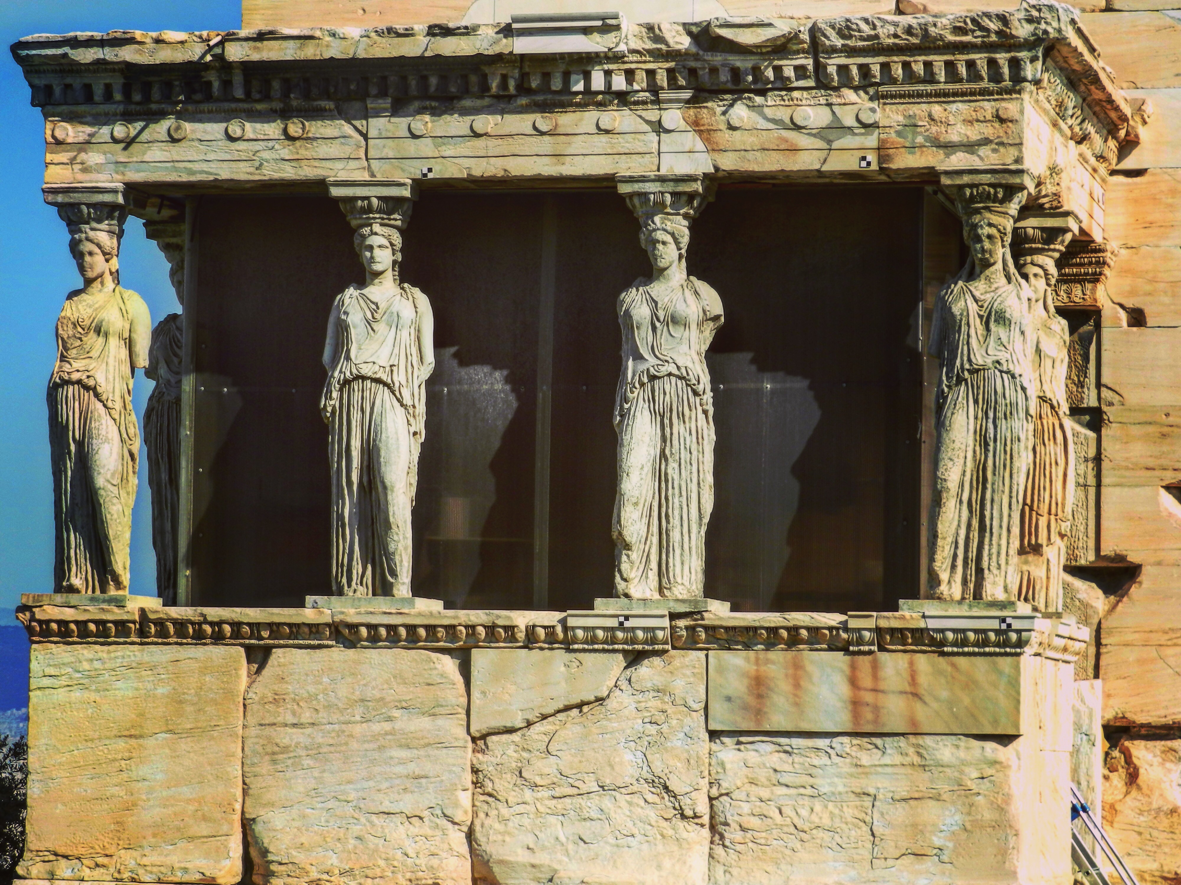 Caryatid statues at the Erechtheion in Athens